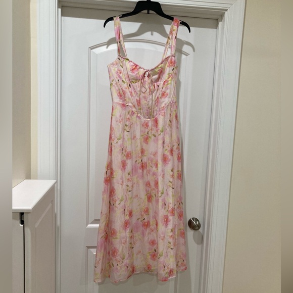 Bardot Pink Floral Maxi Dress - Picture 4 of 8